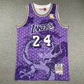 Kobe Bryant #24 Los Angeles Lakers 1996-97 "Year of the Dragon" Throwback Jersey — Embroidered