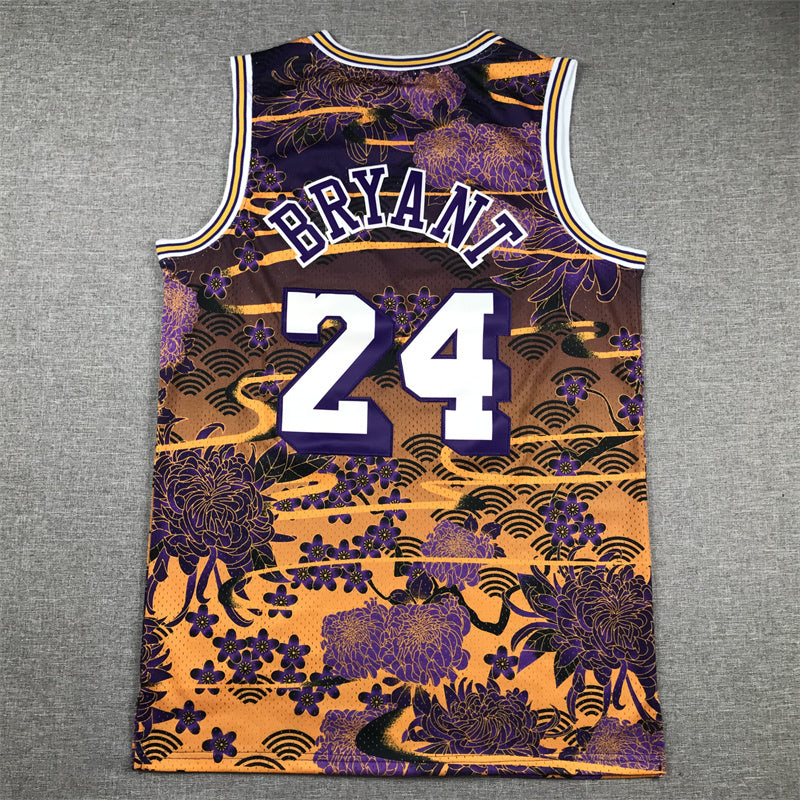 Kobe Bryant #24 1996-97 "Year of the Rabbit" Los Angeles Lakers Throwback Jersey — Embroidered