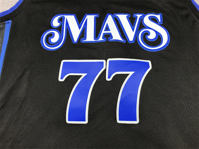 Dallas Mavericks Luka Doncic #77 2024 City Edition Swingman Jersey — Embroidered