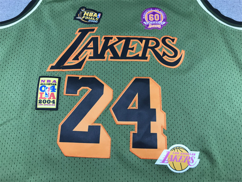 Kobe Bryant #24 Los Angeles Lakers 1996-97 Throwback Jersey — Embroidered