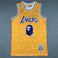 Kobe Bryant #24 BAPE Los Angeles Lakers 1996-97 Throwback Embroidered Jersey
