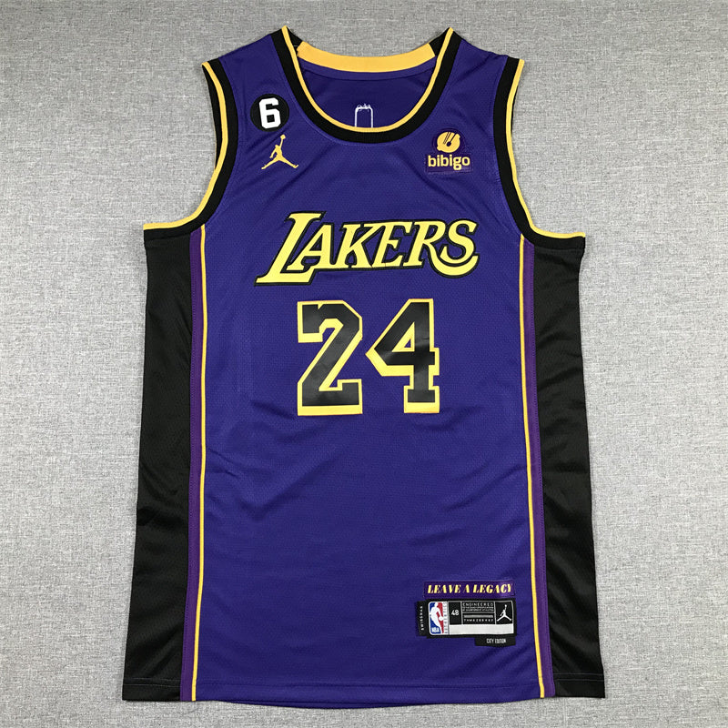 Kobe Bryant #24 Los Angeles Lakers "Declaration" City Edition Swingman Jersey — Embroidered