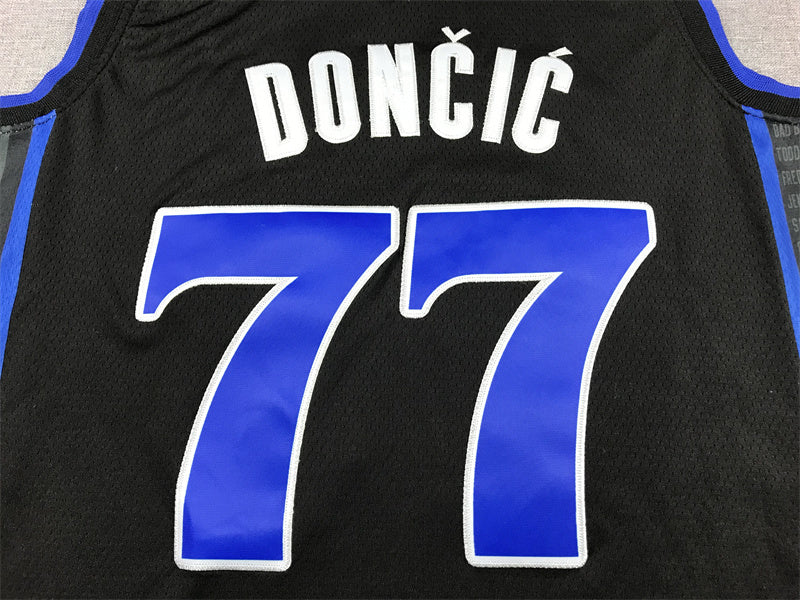 Dallas Mavericks Luka Doncic #77 2024 City Edition Swingman Jersey — Embroidered