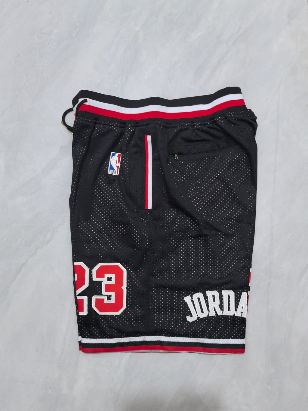 Chicago Bulls Black Retro Pocket Shorts #23