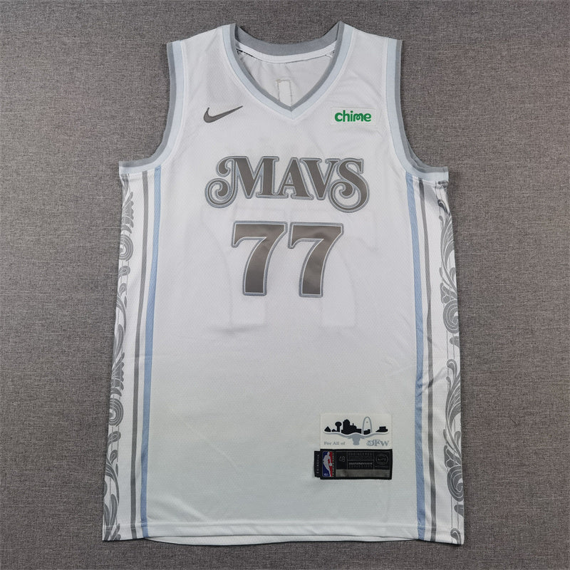 Dallas Mavericks Luka Doncic #77 2025 City Edition Swingman Jersey — Embroidered