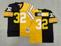 Mens Franco Harris#32 Pittsburgh Steelers Vintage Throwback Jersey