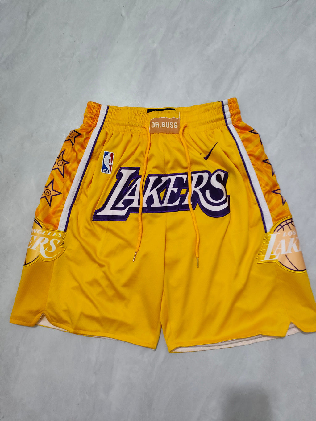 Los Angeles Lakers Yellow City Edition Pocket Shorts