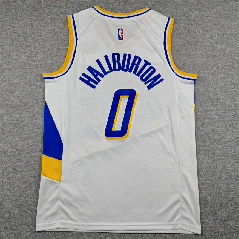 Indiana Pacers Tyrese Haliburton #0 2026 City Edition Swingman – Embroidered Jersey