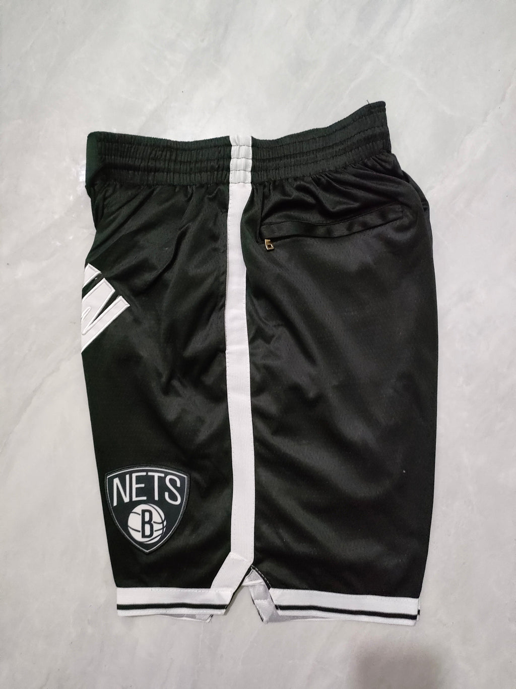 Brooklyn Nets Black Regular Pocket Shorts