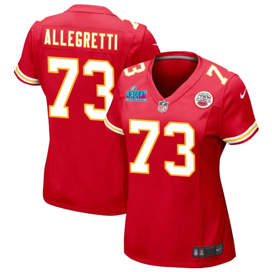 Nick Allegretti Kansas City Chiefs Women's Super Bowl LVII Game Jersey - Red