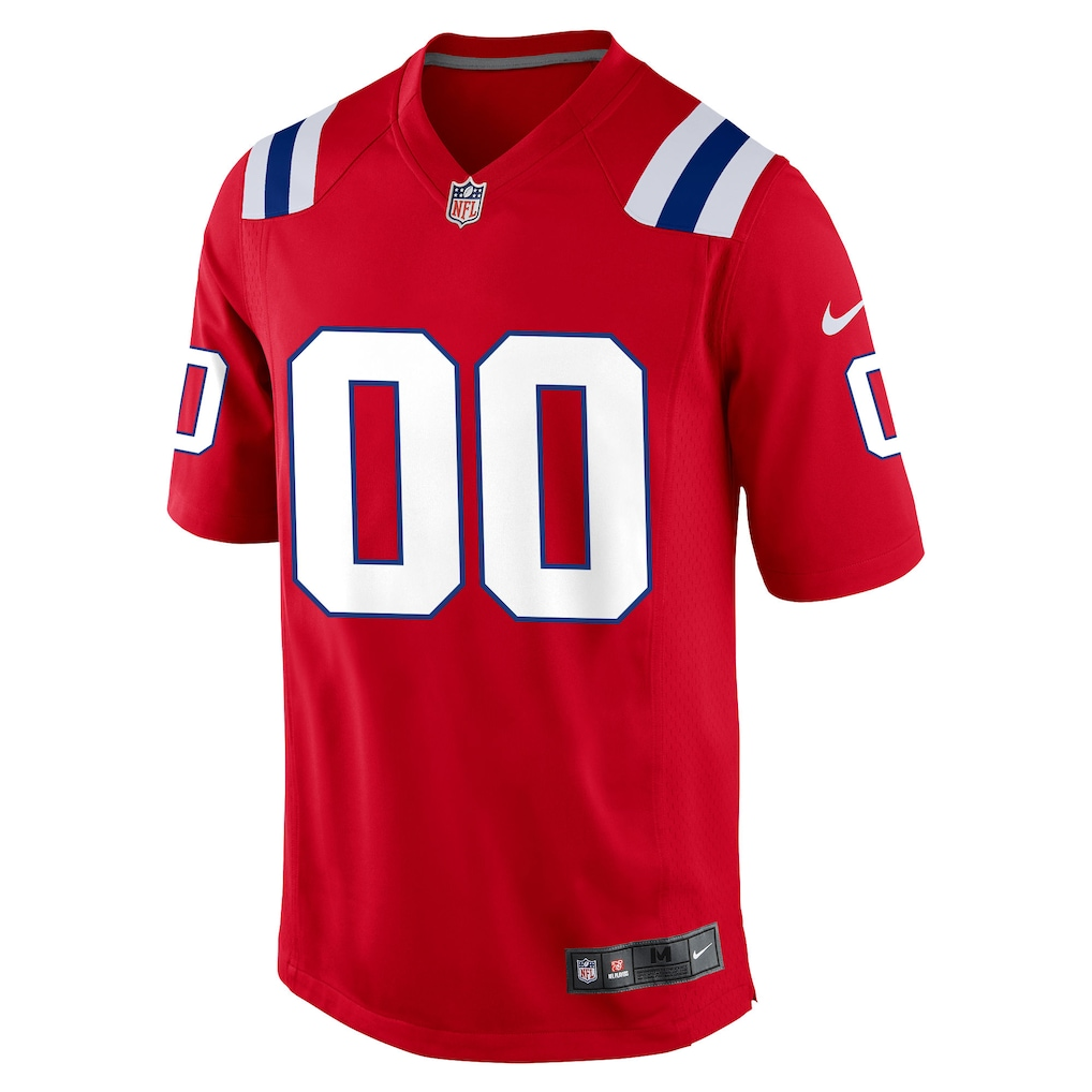 Custom New England Patriots Red Game Jersey
