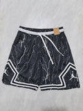 Jordan Black B-17 Cracked Print Shorts