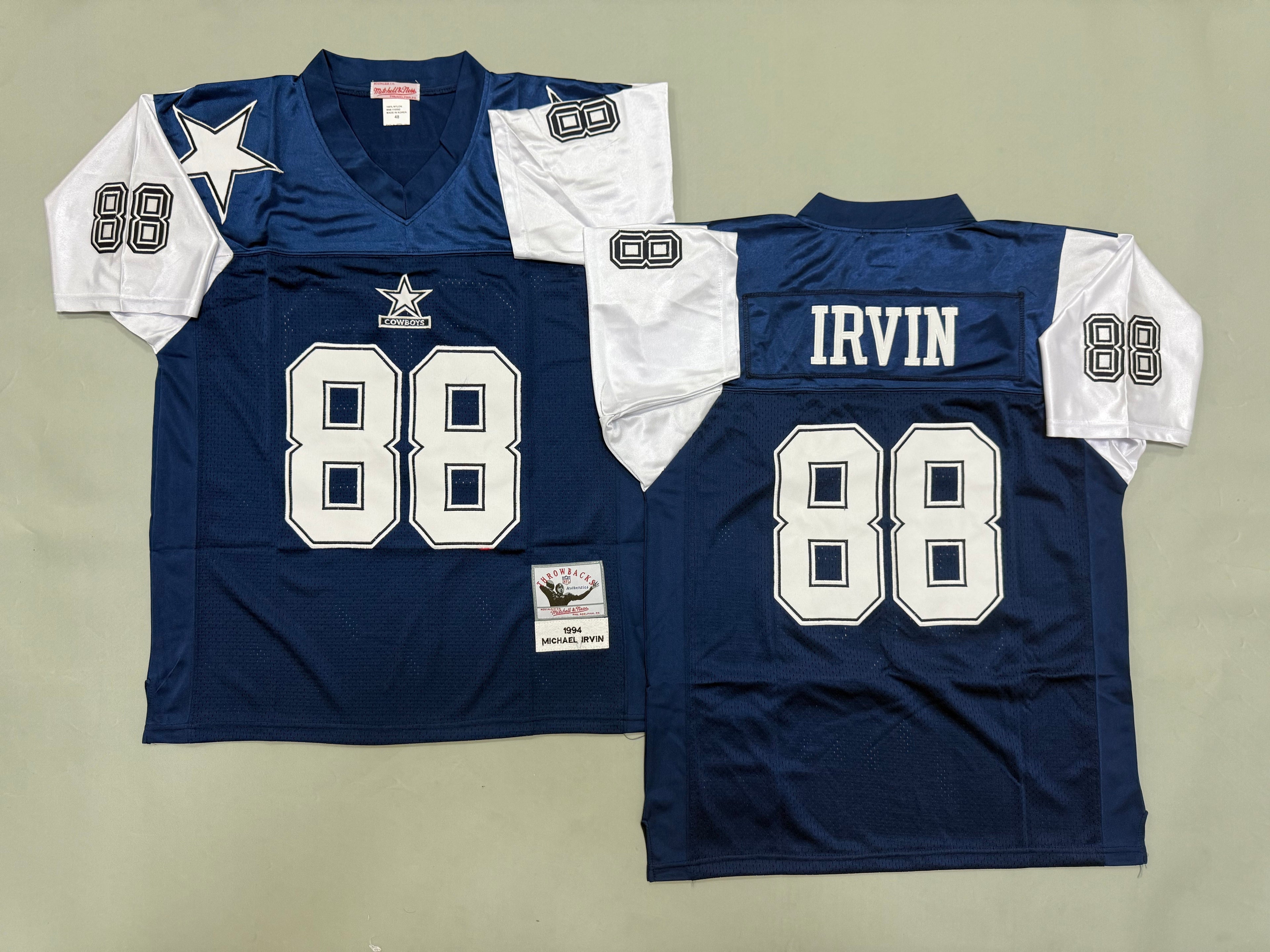Michael Irvin #88 Dallas Cowboys Navy Vintage Throw Jersey