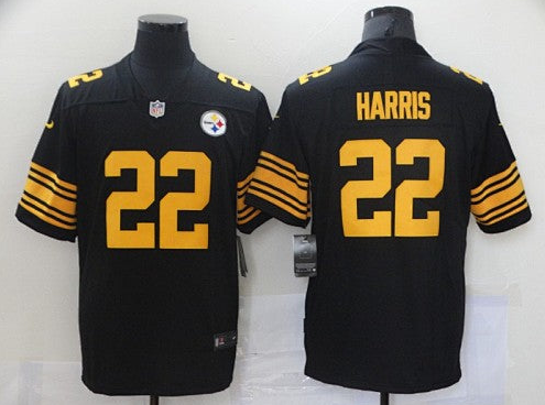 Najee Harris #22 Pittsburgh Steelers black Jersey