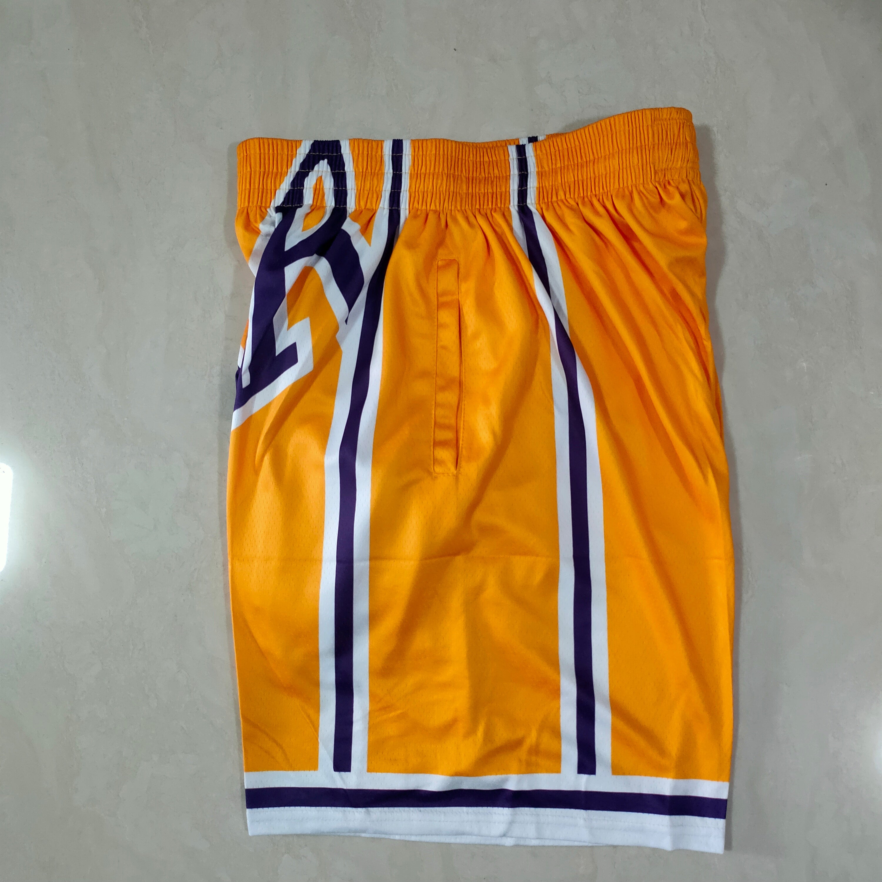 Los Angeles Lakers yellow mitchell&ness pocket pants
