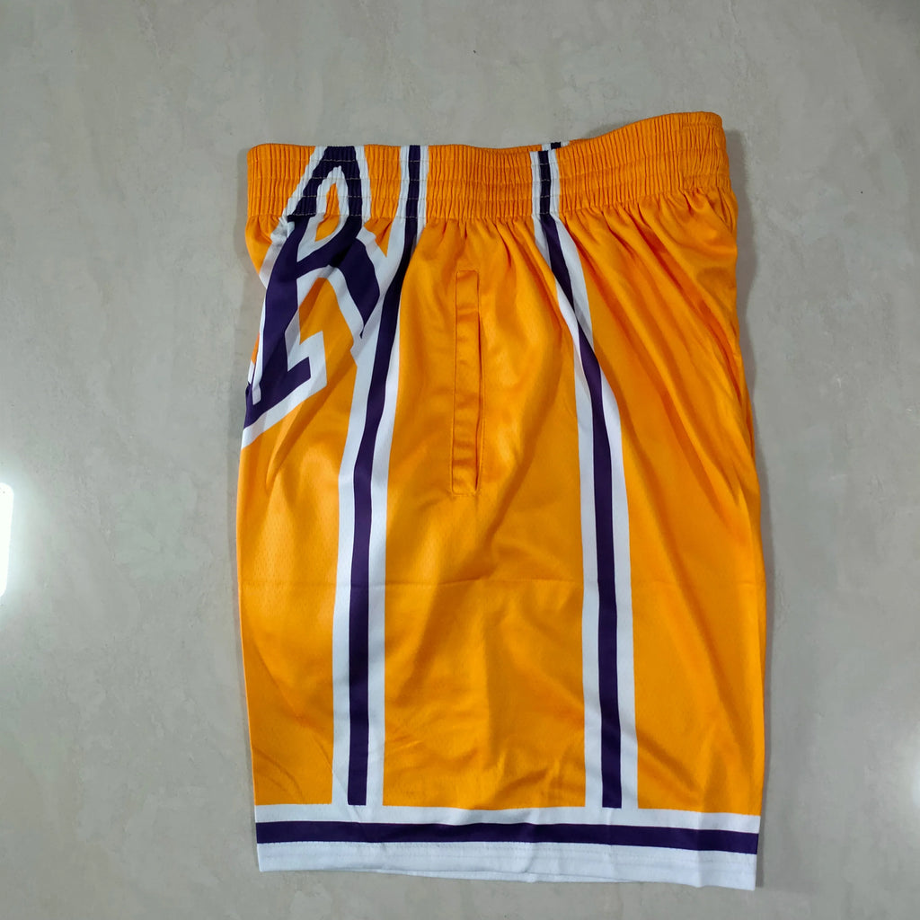 Los Angeles Lakers yellow mitchell&ness pocket pants