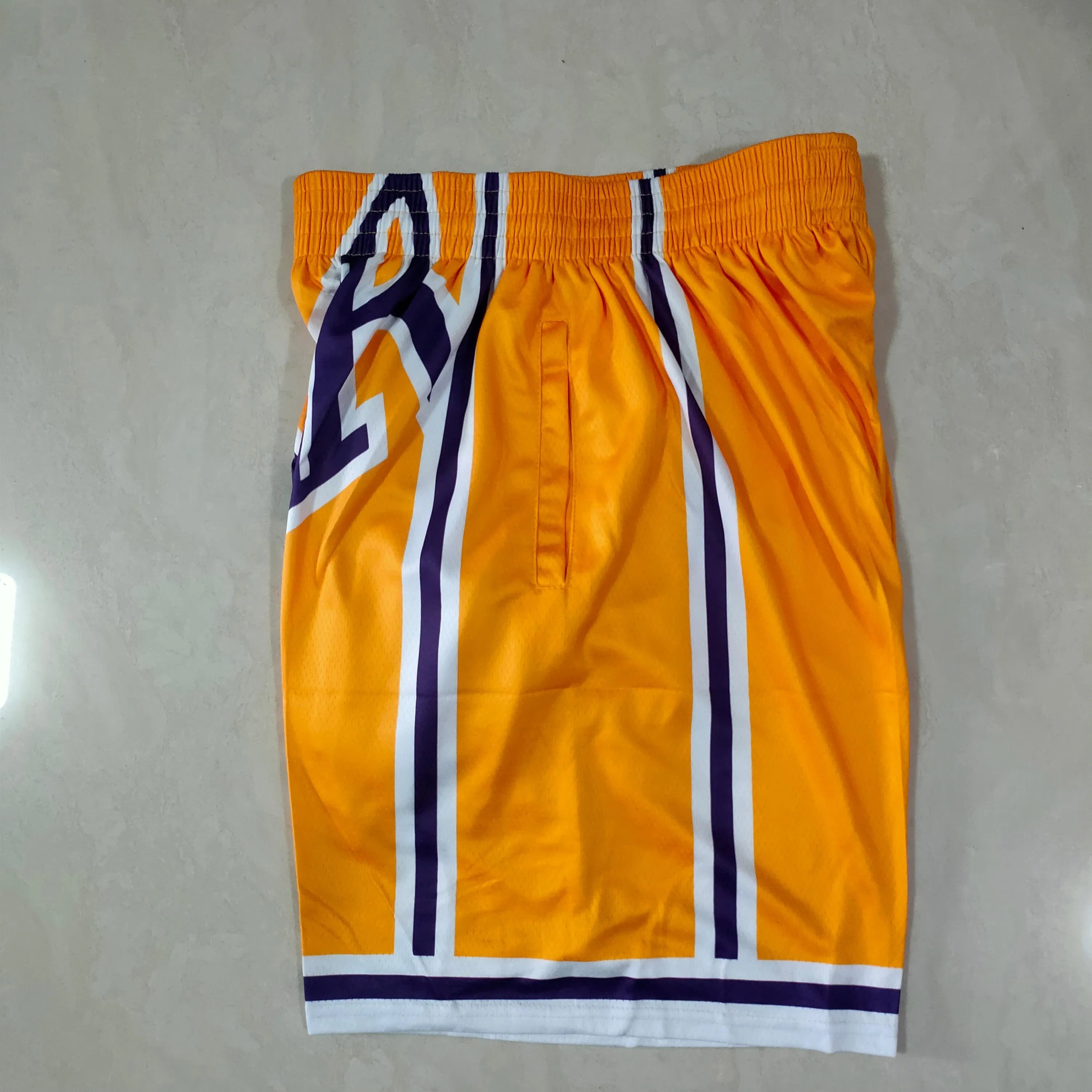 Los Angeles Lakers yellow mitchell&ness pocket pants