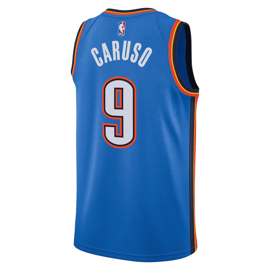 Unisex Oklahoma City Thunder Alex Caruso Nike Blue Swingman Jersey - Icon Edition