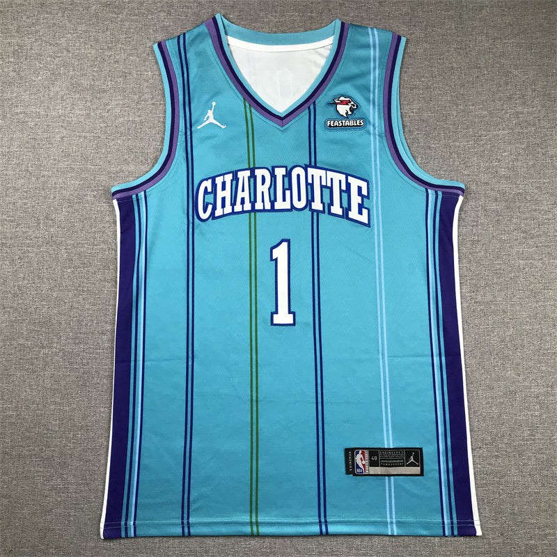 Charlotte Hornets LaMelo Ball #1 City Edition Swingman Jersey - Embroidered