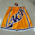 Los Angeles Lakers yellow mitchell&ness pocket pants