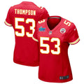 BJ Thompson Kansas City Chiefs Women's Super Bowl LVII Game Jersey - Red