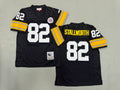 Mens John Stallworth#82  black Pittsburgh Steelers Vintage Throwback Jersey