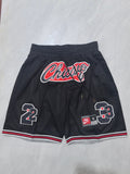 Chicago Bulls black waist pocket shorts