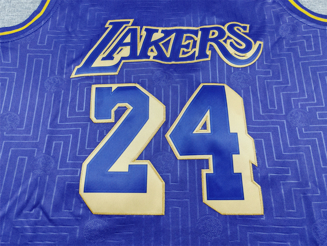 Kobe Bryant #24 Los Angeles Lakers 1996-97 Throwback Embroidered Jersey