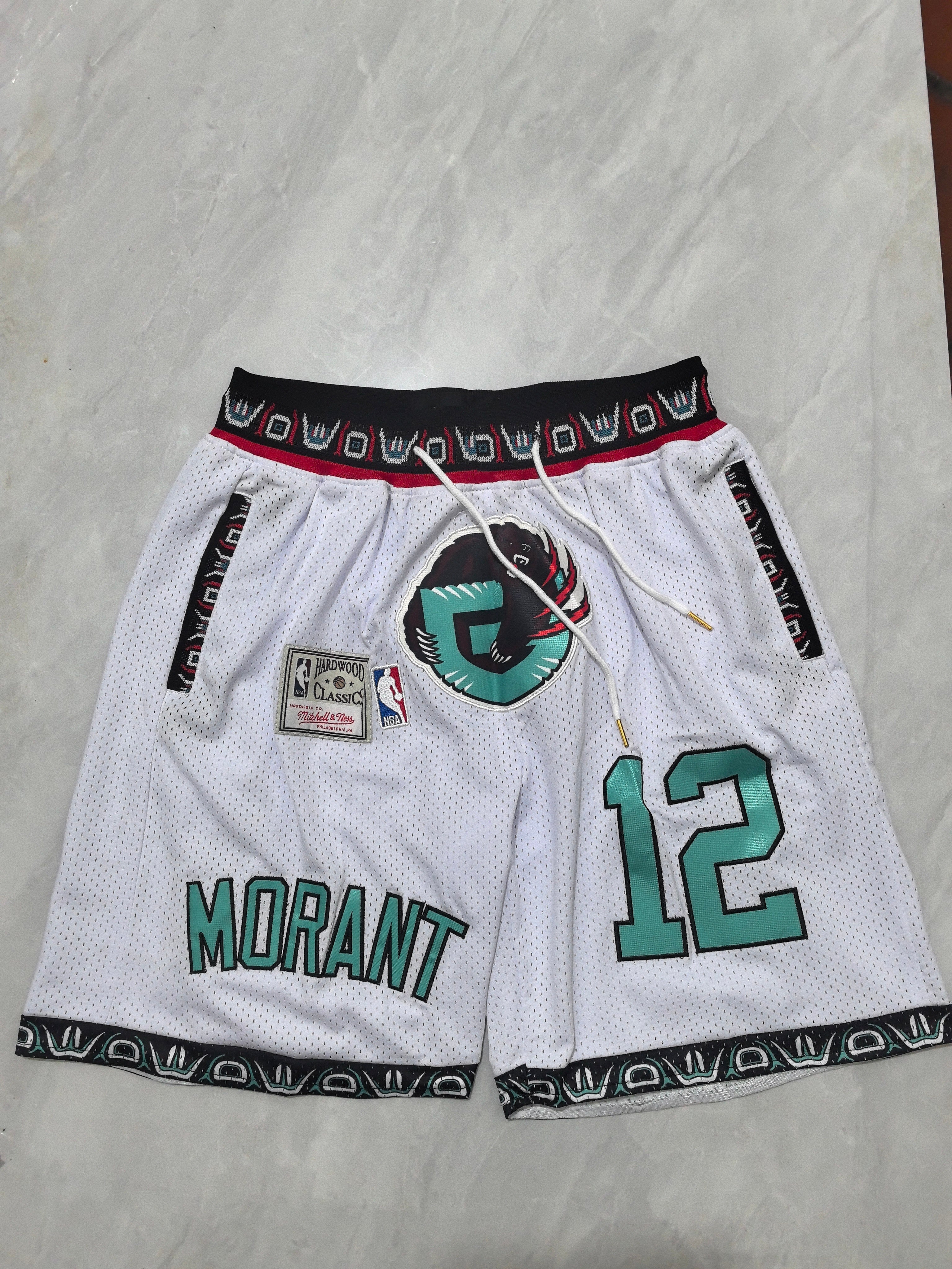 Grizzly White Retro Pocket Shorts