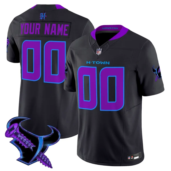 Custom Houston Texans Jersey - Purple