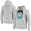 Men's Branded Heathered Gray San Jose Sharks Skull Beard Pullover Hoodie