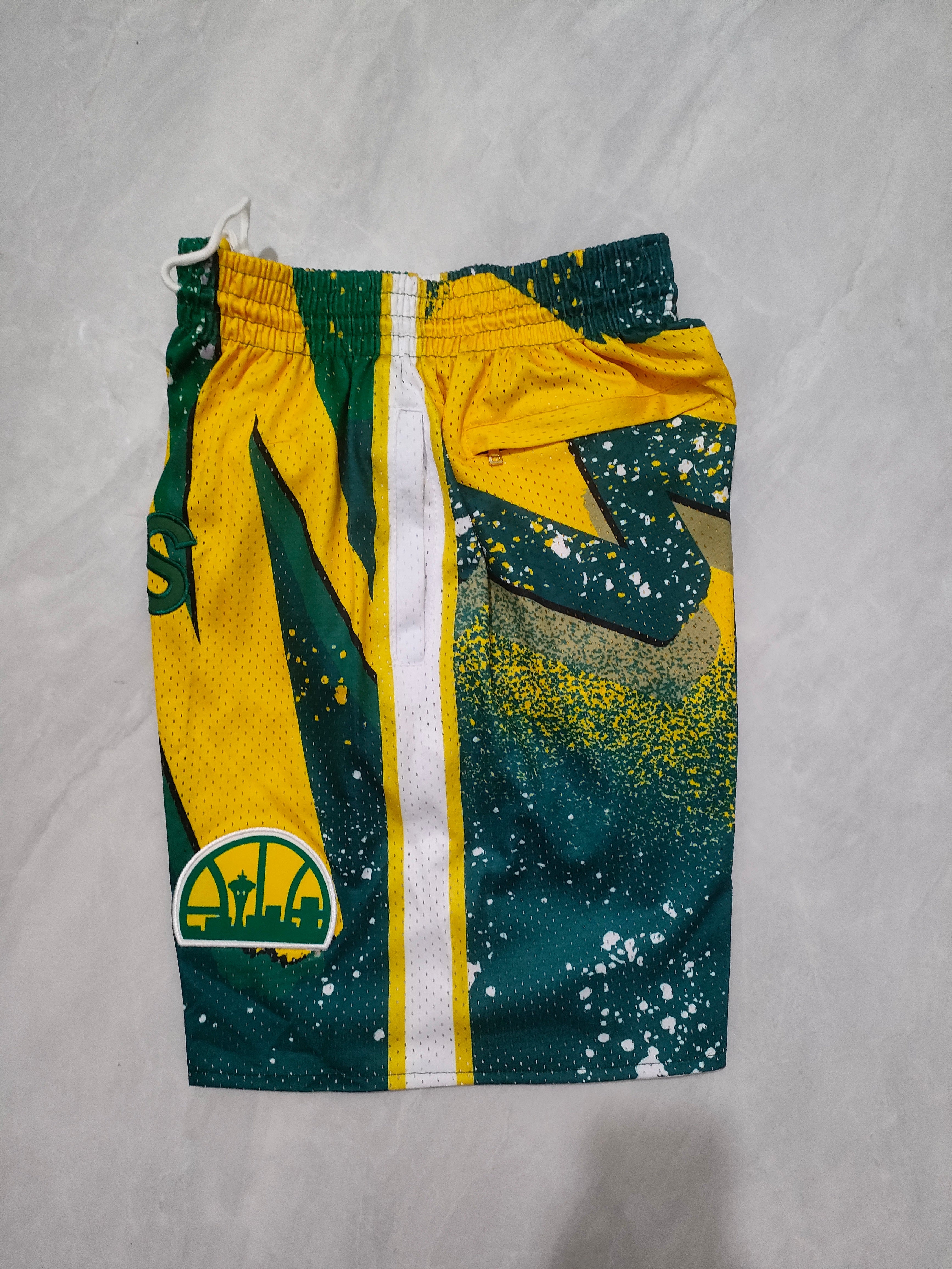 Seattle SuperSonics Green Swingman Pocket Shorts
