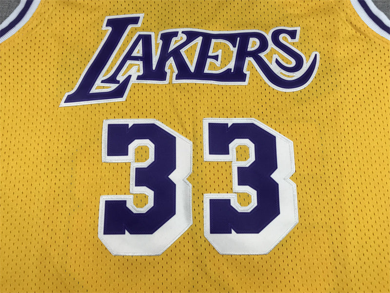 Kareem Abdul-Jabbar Los Angeles Lakers #33 1984-85 Throwback Jersey