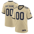Custom New Orleans SaintsGold Game Jersey