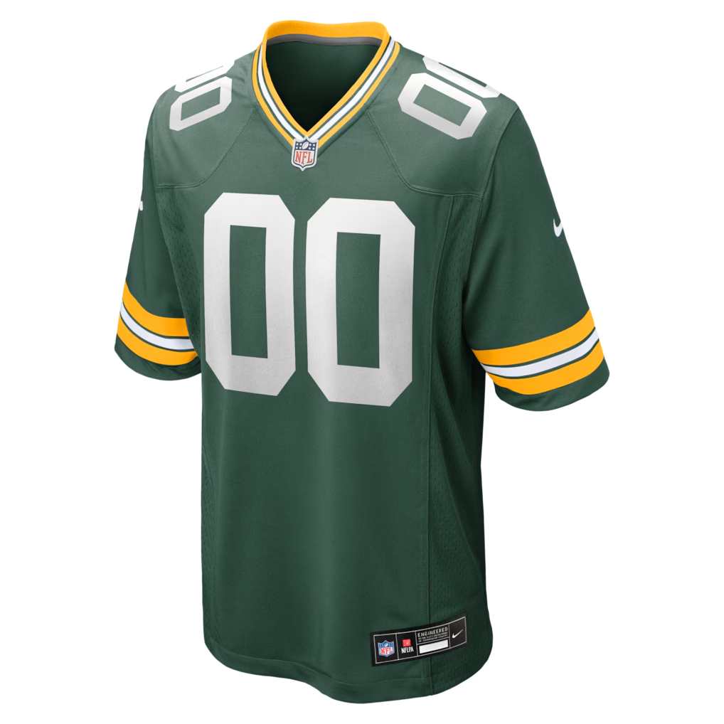 Custom Green Bay Packers Green Game Jersey