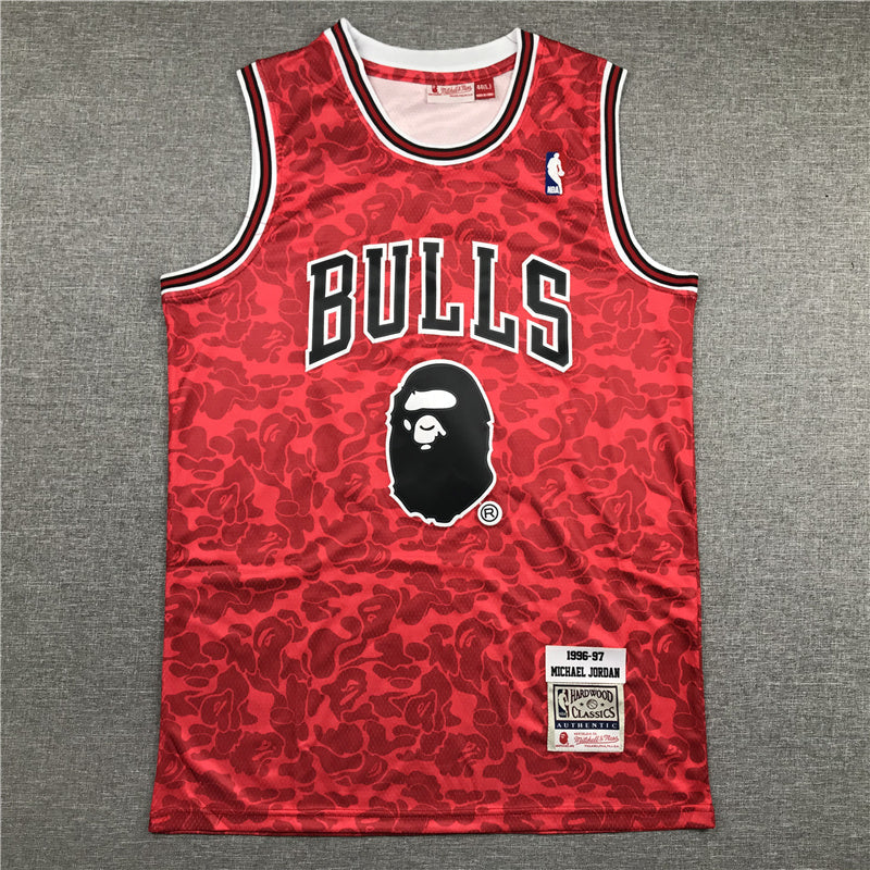 Chicago Bulls Michael Jordan BAPE #23 1996-97 Throwback — Embroidered