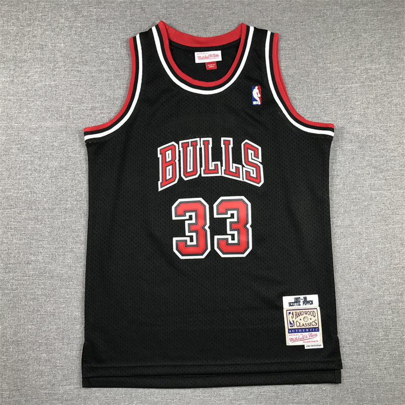 Youth Scottie Pippen Chicago Bulls #33 Embroidered Jersey