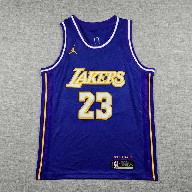 Youth LeBron James Los Angeles Lakers #23 Statement Edition Embroidered  Jersey