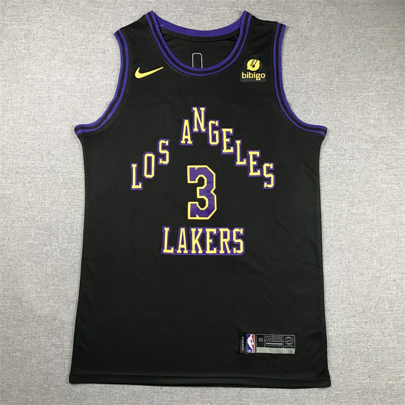 Anthony Davis #3 Los Angeles Lakers City Edition Swingman Jersey - Embroidered