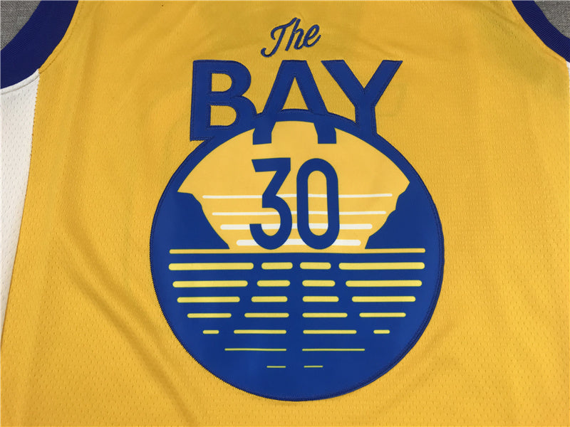 Golden State Warriors Stephen Curry #30 Statement City Edition Swingman - Embroidered Jersey