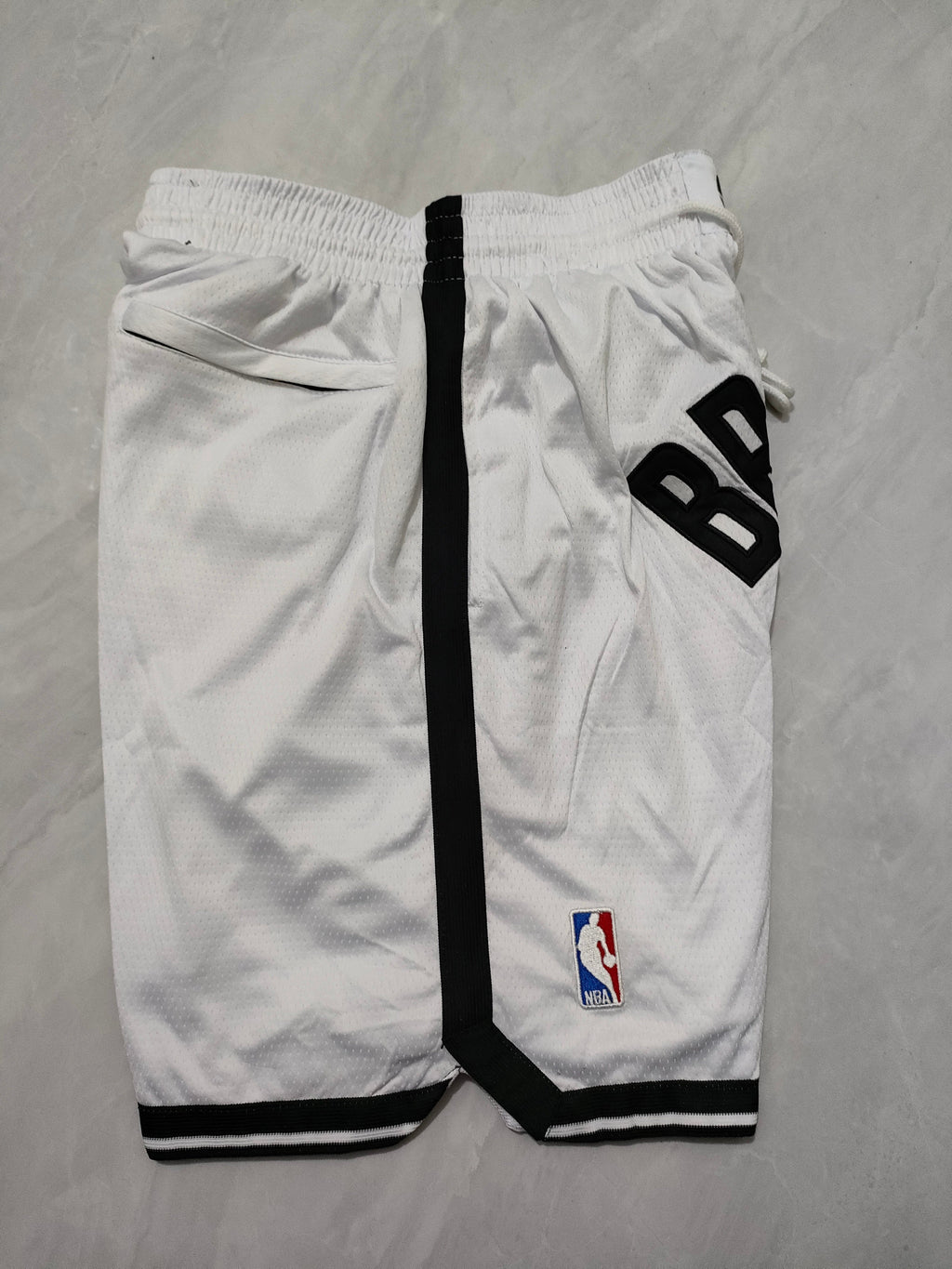 Brooklyn Nets White Regular Pocket Shorts