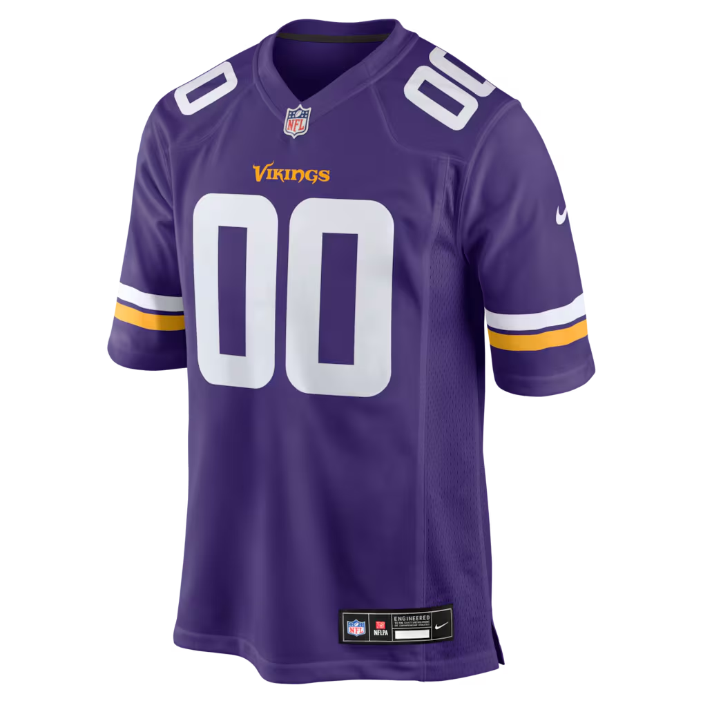 Custom Minnesota Vikings Purple Game Jersey