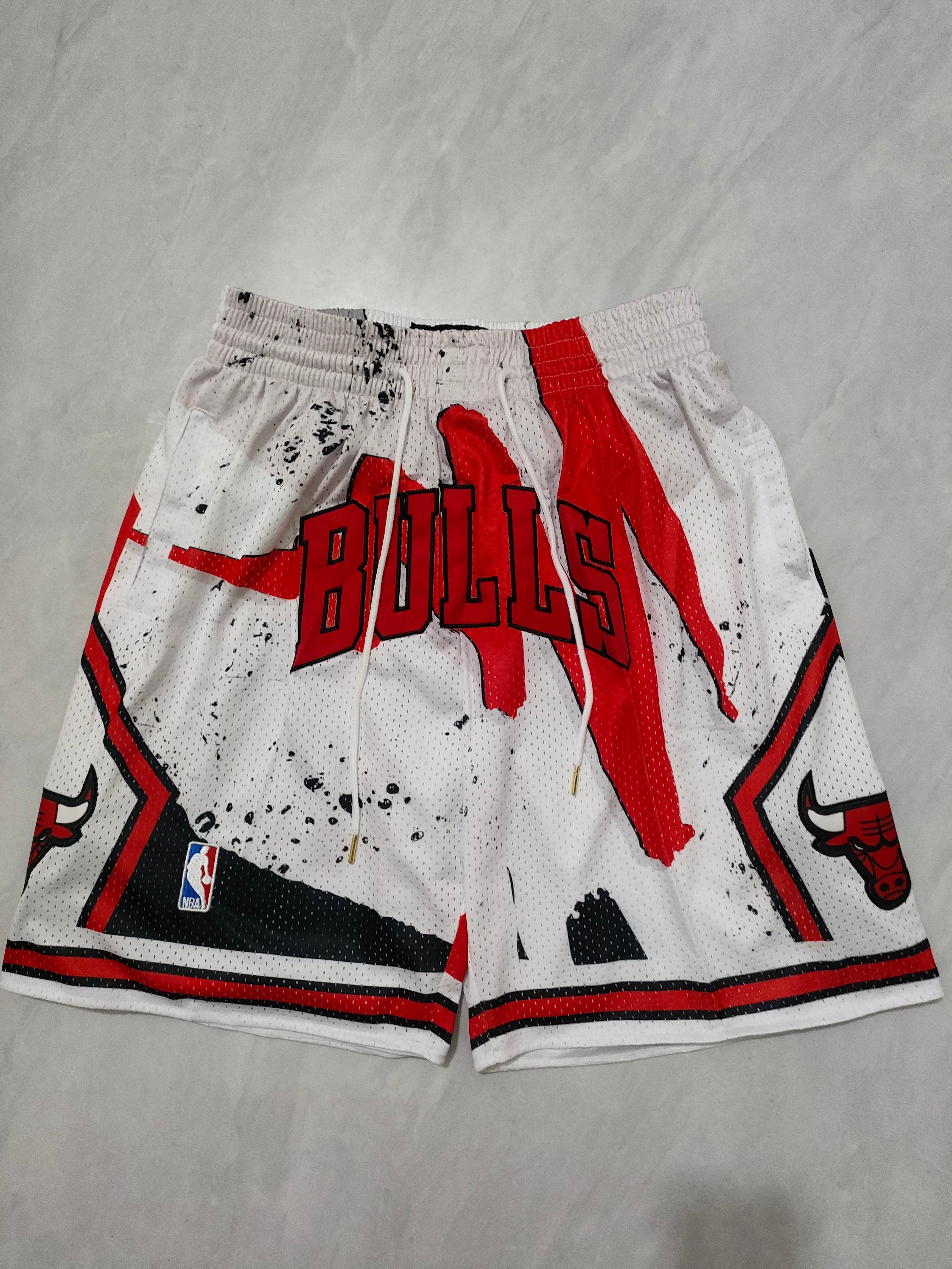 Chicago Bulls White Swingman Pocket Shorts