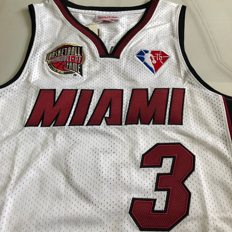 Dwayne Wade Miami Heat White 3 MN
