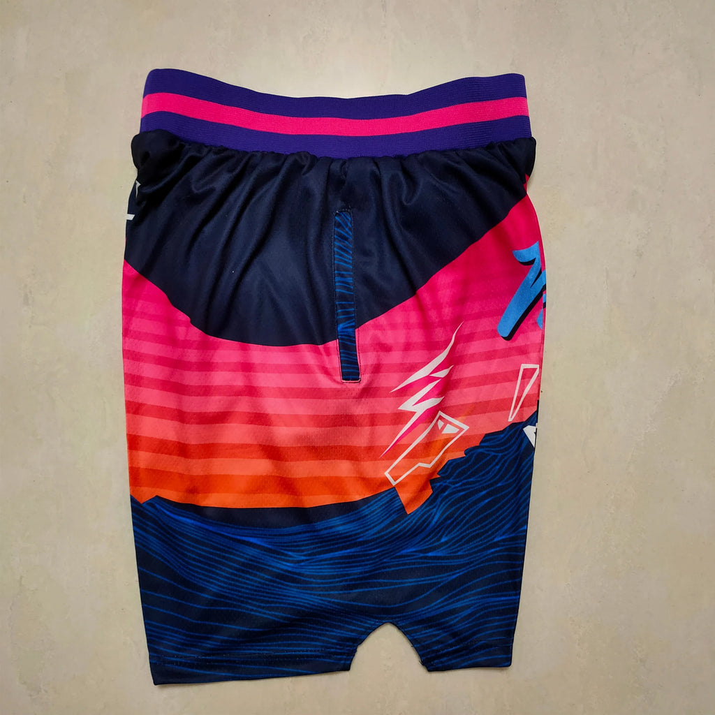 Miami Heat Transfer Print Pocket Pants