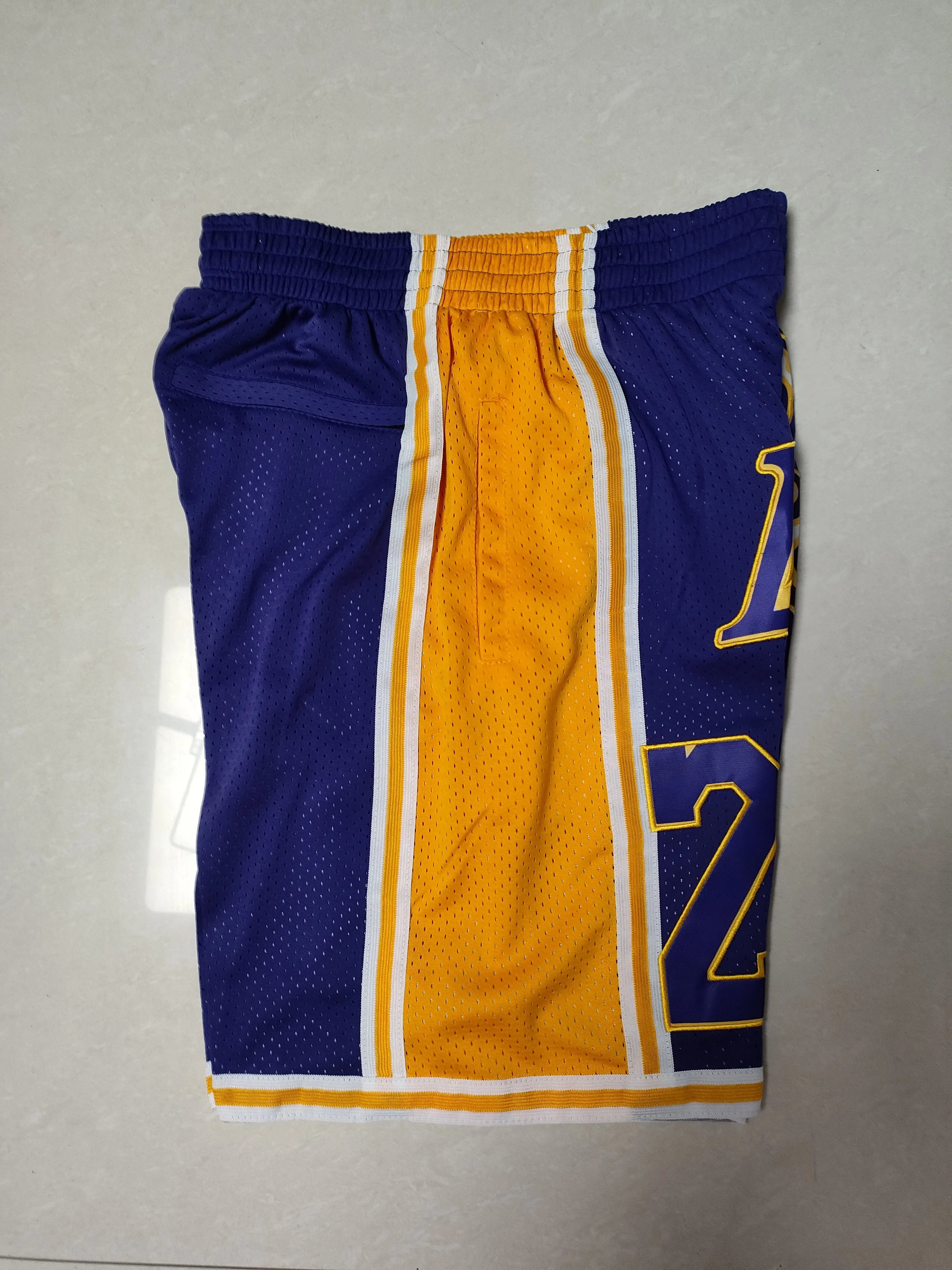 Los Angeles Lakers Purple No. 24 Pocket Pants