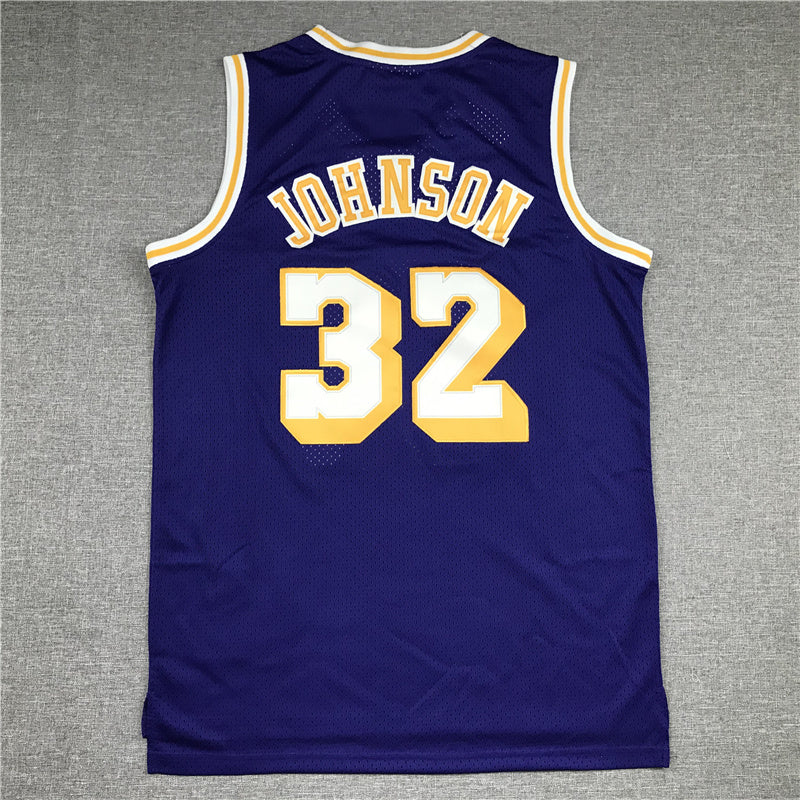 Magic Johnson Los Angeles Lakers #32 1984-85 Throwback Jersey
