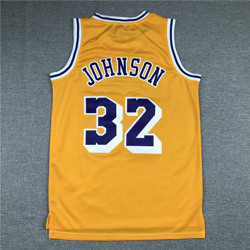 Magic Johnson Los Angeles Lakers #32 1984-85 Throwback Jersey