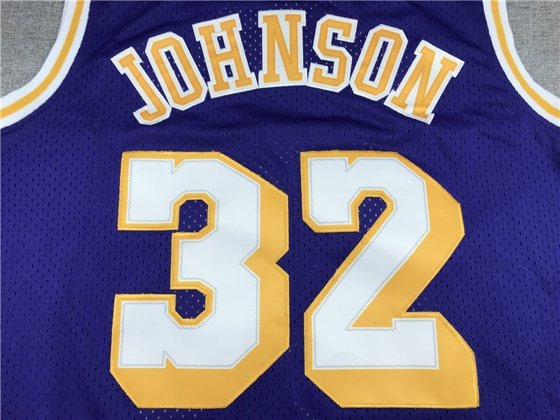 Magic Johnson Los Angeles Lakers #32 1984-85 Throwback Jersey