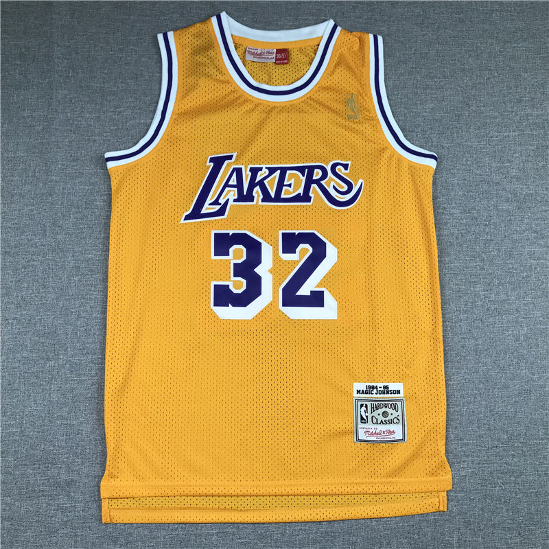 Magic Johnson Los Angeles Lakers #32 1984-85 Throwback Jersey